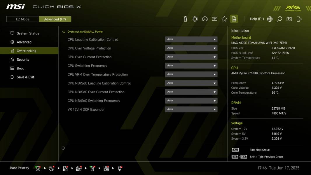 MSI MAG X870E TOMAHAWK WIFI-3
